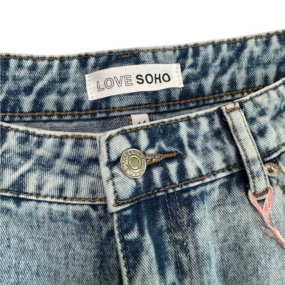 Love Soho Relaxed Fit Low Rise Wide Leg Denim Size 11 NWT - Picture 10 of 17